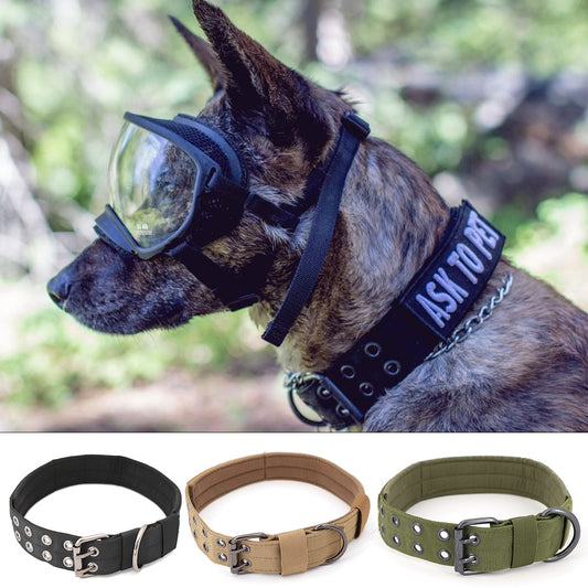 Camouflage Military Style Dog Collar